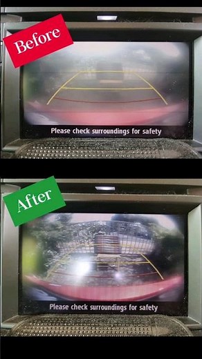 Easy fix for hazy Reverse Camera