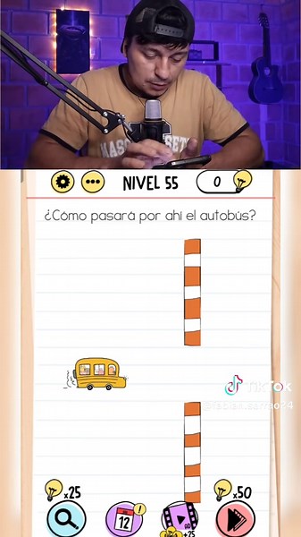 Solución Nivel 55 del Brain Test