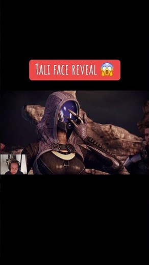 Tali reveals her face…😳 #masseffect #masseffectlegendaryedition