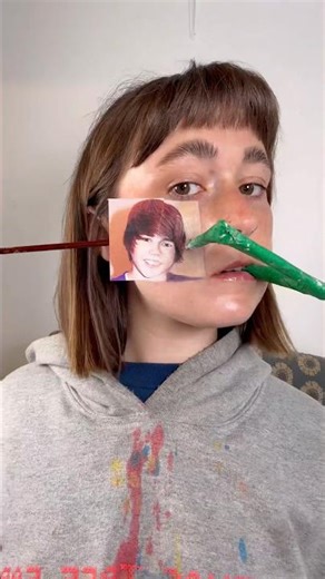 Does it look like baby Justin Bieber? #justinbieber #painting #youtubeshorts #shortsfeed #shorts #fy