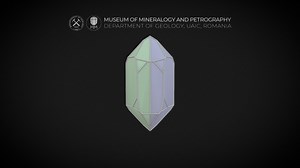 Penetration twin of Quartz (Brazil law) - 3D model by Museum of Mineralogy and Petrography, UAIC (@MineralogyPetrographyMuseum)