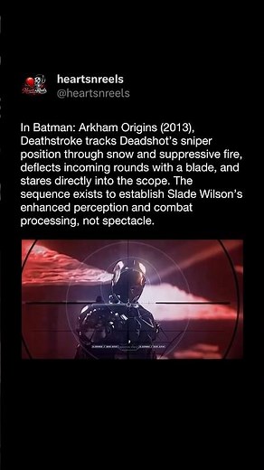 Batman Arkham Origins 2013 Deathstroke Stares Into The Sniper Scope