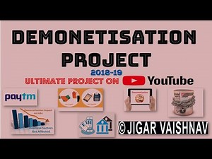 Economics Project Class 12 on Demonetisation