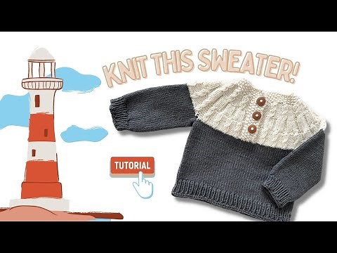 Baby Sweater Knitting FULL TUTORIAL: How to Knit the Beja Sweater