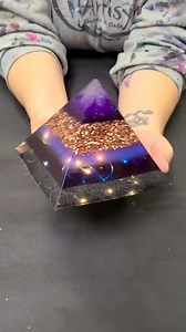 20K views · 940 reactions | Creating a resin pyramid light is so fun and easy! This one was made with Mixed Media Girl artist resin :) | Mixed Media Girl | Facebook