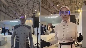 Humans disguised as robots: Iran's technology fair drives mockery | Al Bawaba