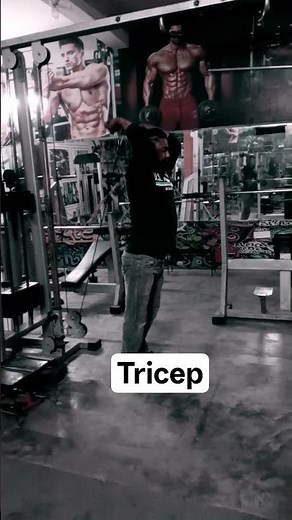 overhead tricep extension with Ez bar how to do and Muscles worked # gym workout video# armstrength