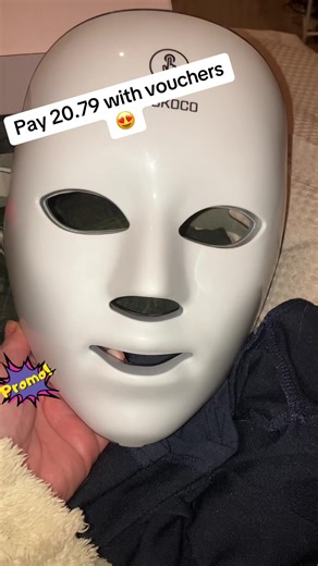 GOKOCO LED Facial Mask GF1076 – 7 Light Colors to Improve Radiance, Reduce Blemishes and Wrinkles, Comfortable and Rechargeable for Skincare at Home or on the Go by @GOKOCO check it out by clicking on the yellow shopping cart below. #tictokmademebuyit #tiktokshop #ledmask #skincare