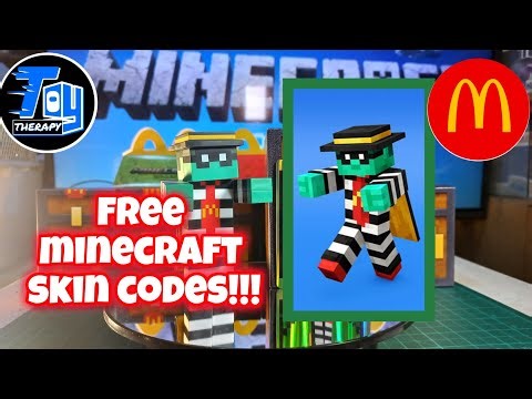 Free Skin Codes! Unboxing Zombie Hamburglar Adult Happy Meal. A Minecraft Movie McDonald's!