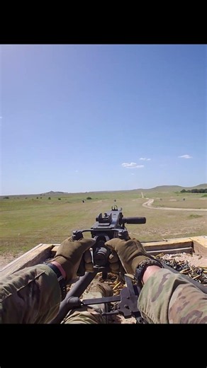 POV: You’re Firing a Machine Gun for the First Time! 💥🇺🇸 #shorts #military