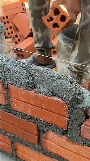Techniques To Build Brick Wall #constructiontips
