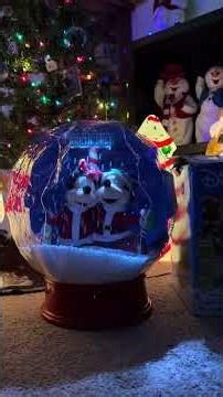 Gemmy table top inflatable Disney snowglobe