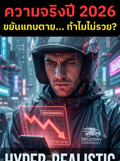 เจาะลึกทิศทางค่ารอบไรเดอร์ปี 2026 📉 ทำไมน้ำมันลงแต่เงินในกระเป๋าไม่เพิ่ม? คลิปนี้วิเคราะห์ด้วยทฤษฎีเศรษฐศาสตร์: 1️⃣ นโยบายทำกำไรสูงสุด (Profit Maximization) 2️⃣ กับดักรายได้แค่พอประทังชีพ (Subsistance Trap) 3️⃣ ทางรอดด้วยการรวมตัว (Union) และการอัปสกิล (Reskill) 📚 ใครวิ่งงานอยู่ต้องดู! วางแผนชีวิตกันยังไง คอมเมนต์มาแชร์กันครับ 👇 #RiderNomics #ไรเดอร์ #เศรษฐศาสตร์ #grab #lineman