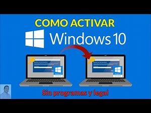 Como activar Windows 10, LEGAL y sin programas. Activar windows 10 pro sin activadores