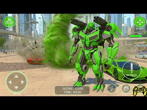 Tornado Car Ancient Robot Transform City Battle 2026 - Android Gameplay