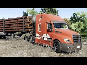 Transporting Logs | Truck Simulator Big Rigs Gameplay | Cascadia