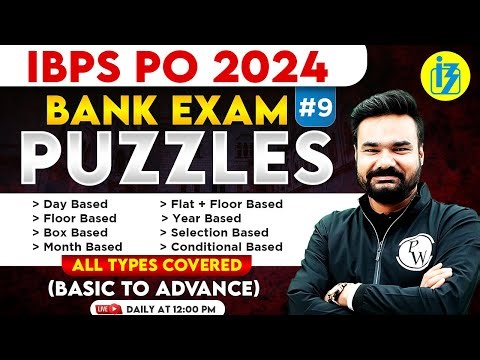 IBPS PO 2024 | IBPS PO Reasoning | Puzzle Reasoning | All Type Puzzles | Puzzle by Arpit Sir #9