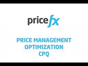 Pricefx Product Capabilities Overview