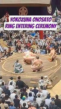 Yokozuna Onosato Ring Entering Ceremony