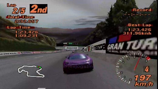 Gran Turismo 2 A-Spec Mod - TVR Speed 12 - Trial Mountain | Games Jogatina