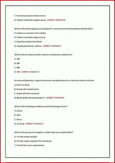 Sterile Processing Final Actual Exam 100 Questions And Corre video