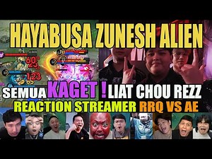 HAYABUSA ZUNESH ALIEN❗ CHOU REZZ FREESTYLE REACTION STREAMER RRQ V AE MPL ID S16