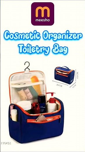 Meesho Cosmetic Organizer ToiletryBag#meeshofinds#makeuporganiser#toiletrybag#shortsfeed#trending#yt