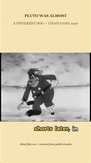 Pluto Was Almost a DIFFERENT Dog — Chain Gang (1930) #shorts