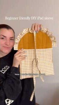 Beginner sewing diy | hand make your own tablet or iPad pouch! #sewingtutorial #sewtogether #sew