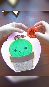Idea de caja de regalo con detalle de Cactus Decorativo | Manualidades con Astrid