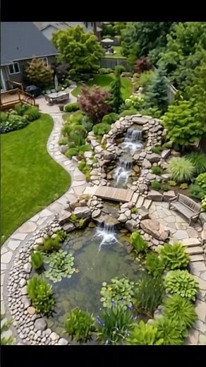 Amazing Backyard Waterfall Garden Transformation | From Empty Yard to Luxury Oasis