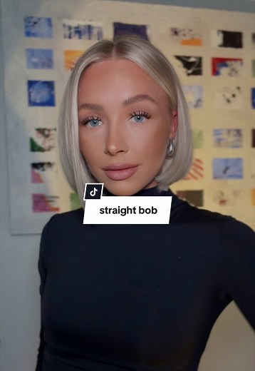 Bob Haircut Styling: Smooth Straight Bob Recreation (50–60 Char)