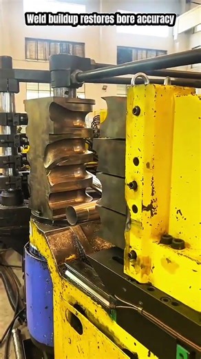 Boring Repair Using Portable On Site Machine Industrial