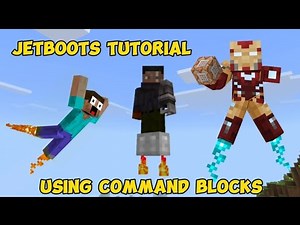 How to make Jetboots(fly in survival) Using Command Blocks | Minecraft Command Block Tutorial