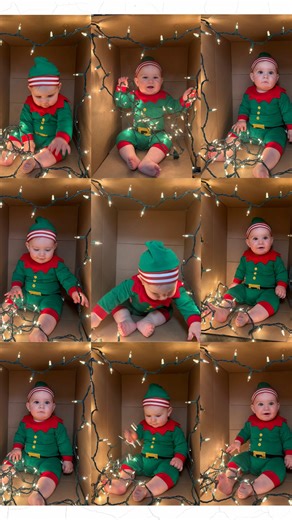 Bre Weston on Instagram: "We tried the “viral” Christmas box photos!! Here’s how they turned out! They were so fun to do!! 🎄🎅 #christmasphotos #babychristmaspictures #babyphotography #babychristmas #firstchristmas #baby #babypictures #christmas #christmas2025✨️❣️🎄"