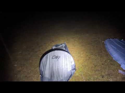 Rain test of the Outdoor Research Helium Bivy and the MSR Bivy