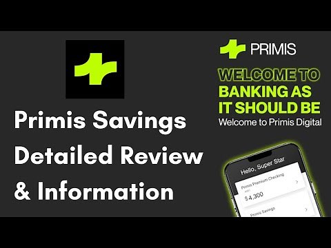 Primis Bank Savings Account Overview - High Yield Online Savings Account 5% APY - Formerly Sonabank