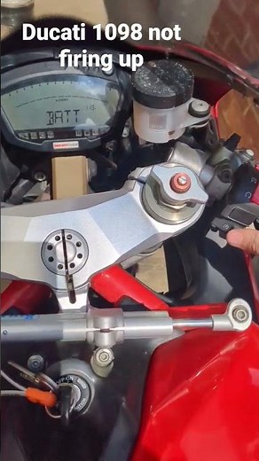 Ducati 1098 not starting