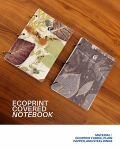 Refillable Botanical A6 Notebook: Handmade Ecoprint Fabric Cover - Etsy Canada