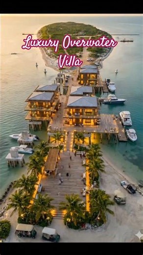 Luxury Overwater Villa on the Beach ✨ | #BeachfrontVilla