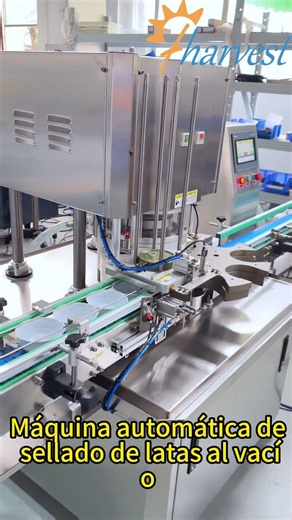 Máquina automática de sellado al vacío de latas, selladora de latas al vacío