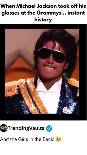 The moment Michael Jackson took off his glasses at the Grammys #trending
