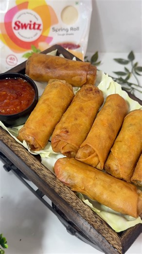 These Desi street-style spring rolls are crispy, spicy & SO addictive! 🌯🔥 #shorts