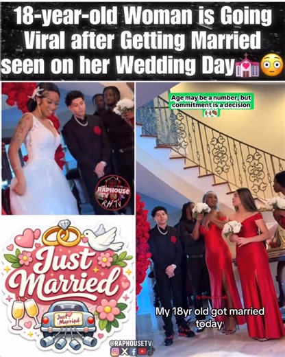 This 18-year-old bride has the internet buzzing after her wedding day appearance 💒😳 | Raphouse TV