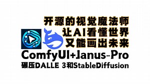 janus-pro在comfyui中使用教程，任何人都可以免费部署使用，deepseek上新图形视觉模型，碾压DALLE 3和StableDiffusion