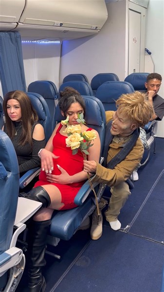 3.4M views · 48 reactions | Veteran Surprised his wife in the airplane and it went so wrong! | Mr Amazing | Facebook