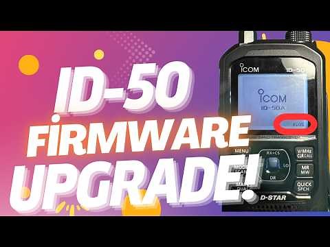 New firmware for the Icom ID-50!