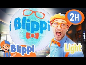 Blippi Builds a GIANT Blippi Light! 2 Hours of Museum Stories for Kids