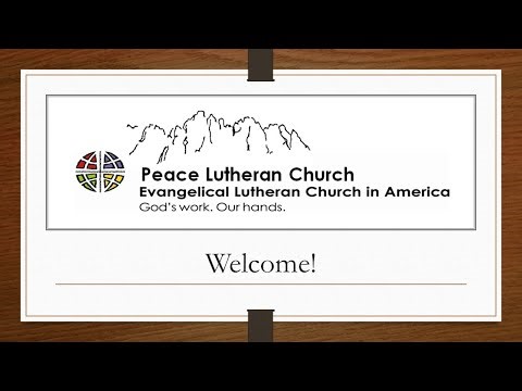 Peace Lutheran Sunday Morning Live Service - May 10th