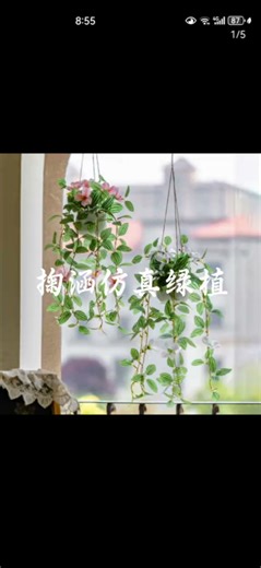 掬涵仿真绿植假树叶藤蔓吊篮植物塑料假花挂壁仿真花带盆阳台装饰摆件 仿真兰锦吊兰含盆（黄色） 无规格